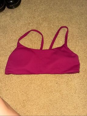 Lululemon Wunder Train Strappy Racer Bra, Berry Rumble